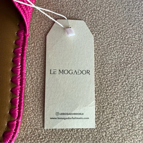 Le Mogador Taormina Mules Fuchsia women’s 6.5-Pink-Summer-Beach-Island-Vacation - Picture 4 of 6